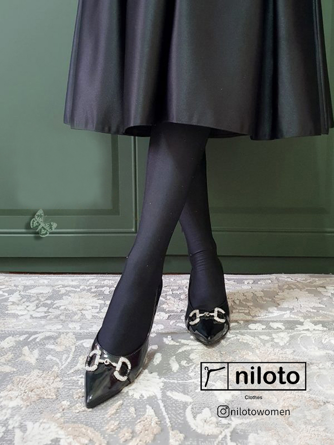 جوراب شلواری براق نگین دار