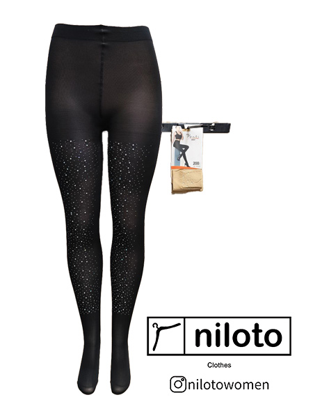 جوراب شلواری پنتی نگین دار