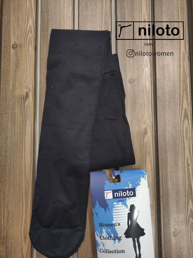 جوراب شلواری ضخیم نگین دار